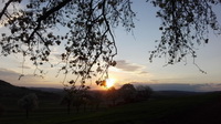 Sonnenuntergang Weiterdingen, April 2020