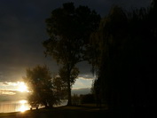 Sonnenaufgang beim Seeburgpark Kreuzlingen, September 2020