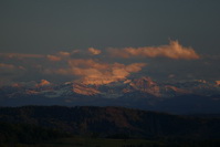 Alpenglow, fotografiert vom Hegaukreuz, Oktober 2020