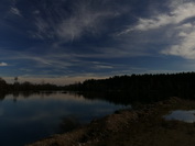 Riedsee bei Hfingen, unter Schleiherwolken-Himmel, November 2020